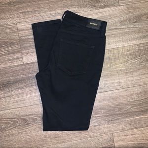 Express Mid Rise Skinny Jeans | Black | Long
